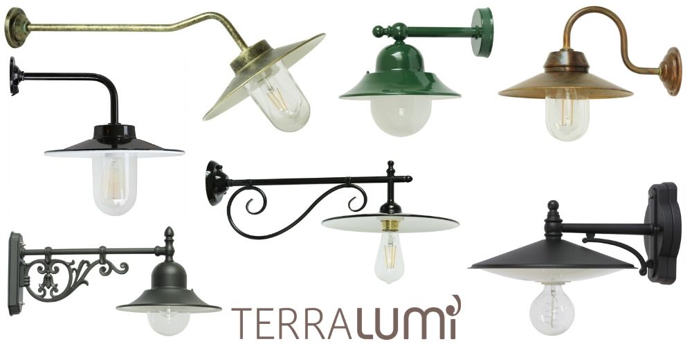 Sloppenwijk Afhankelijk Uitvoeren Retro-Stil-Leuchten und klassische Lampen für außen