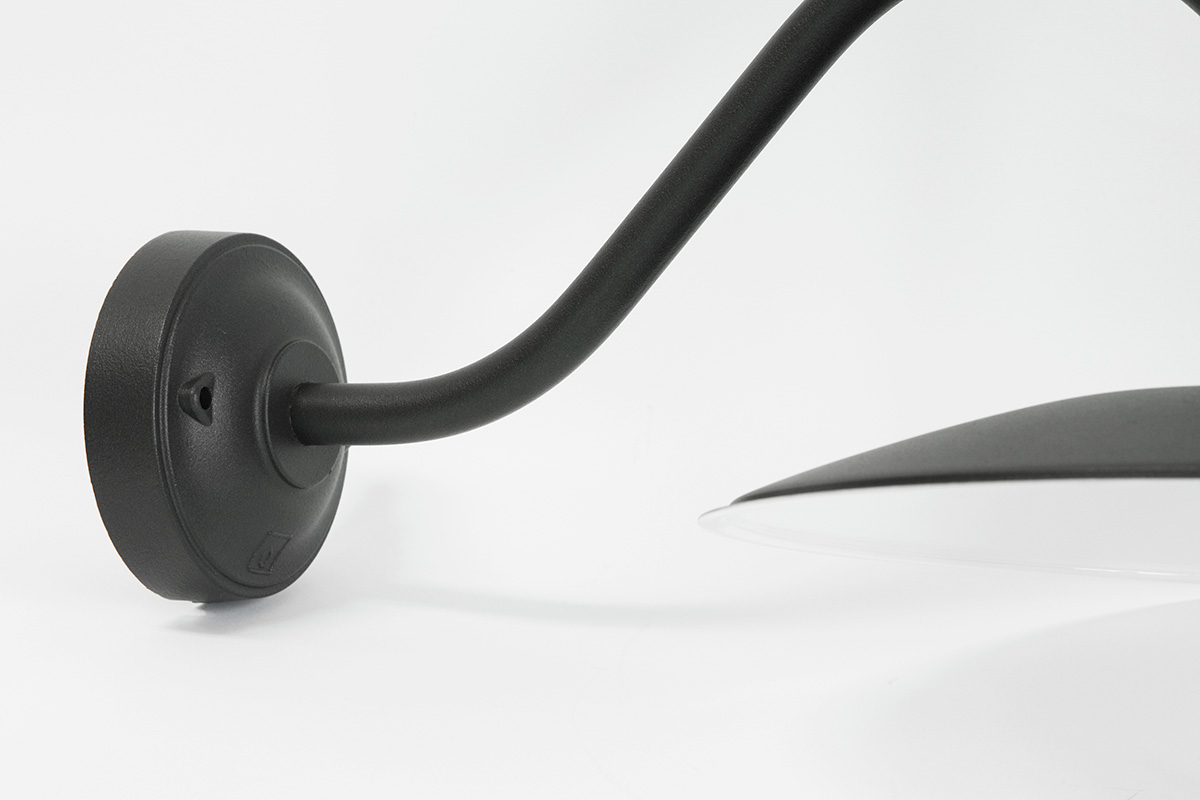 Wandlampe für außen ohne Glas mit Schwanenhals - Terra Lumi