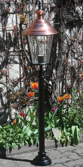 Gartenleuchte Elba mit niederrheinischer Laterne 41CU - Terra Lumi