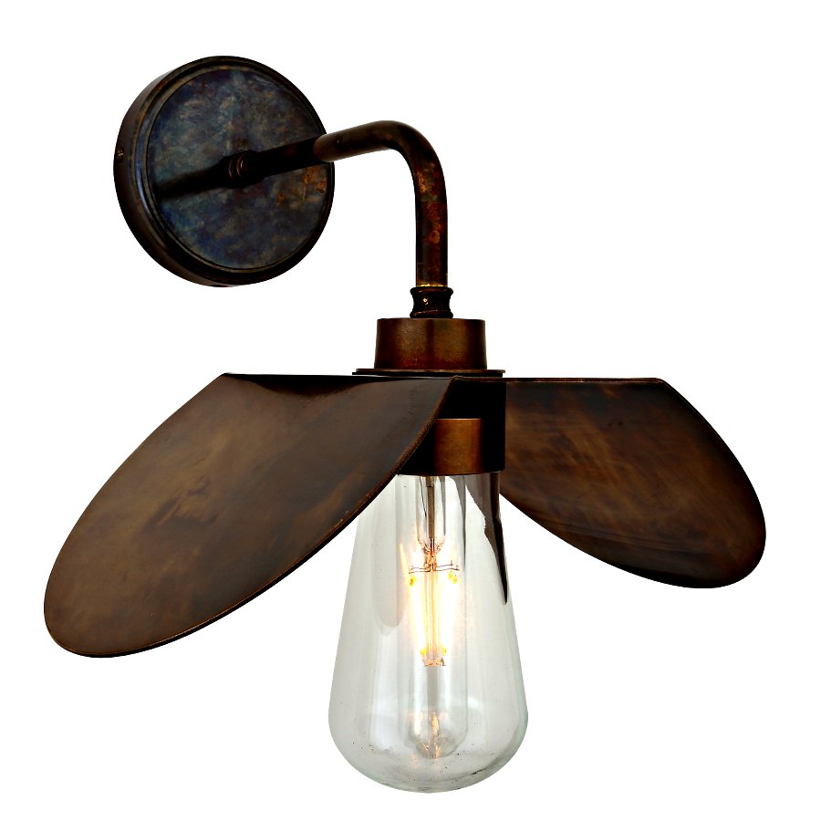 Outdoor Sconce Heli Made Of Brass Terra Lumi