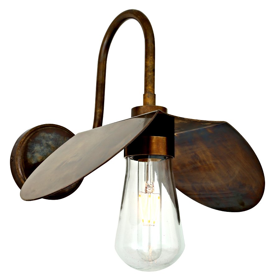 Swan Neck Wall Light Heli Made Of Brass Terra Lumi