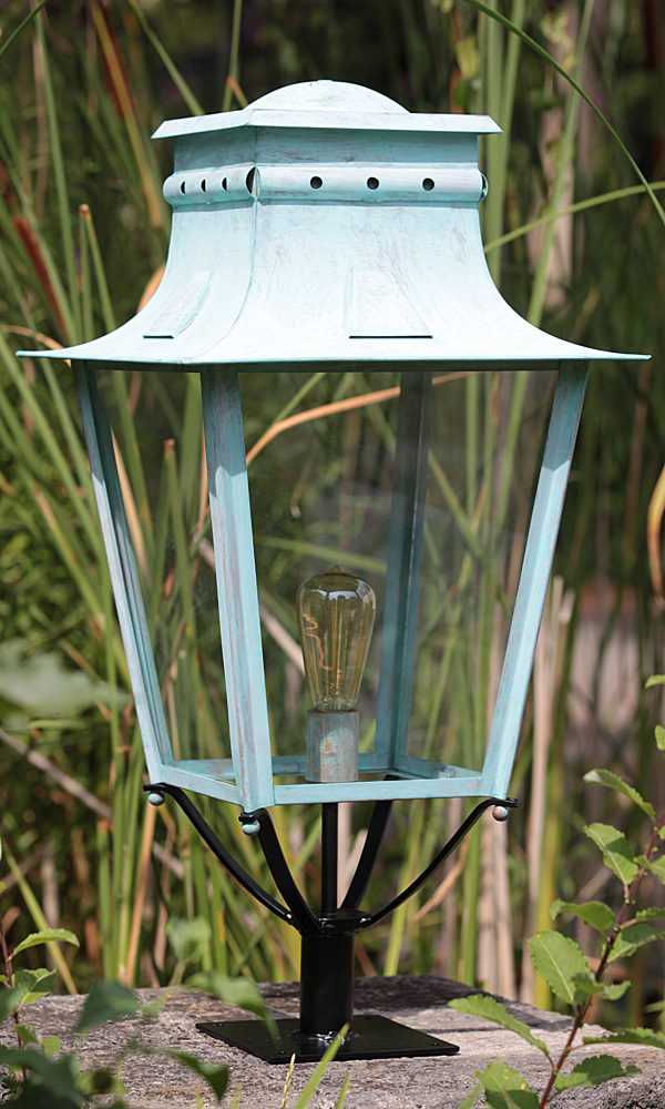 Große Gartenleuchte aus Messing oder Zink Megève TGM - Terra Lumi