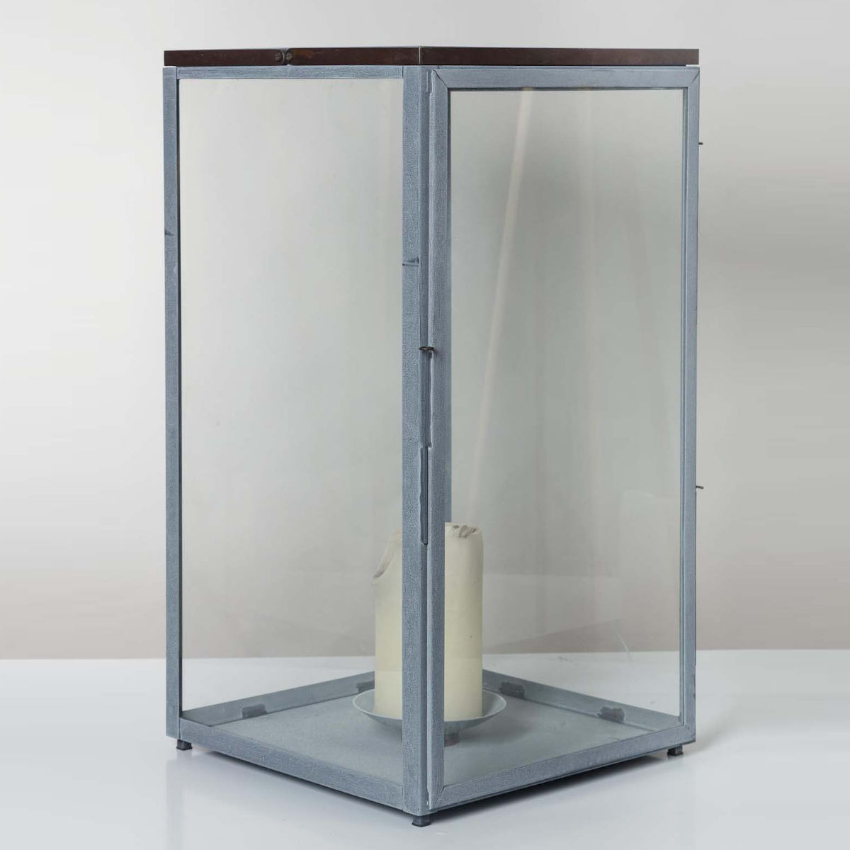 Windlicht aus Zink oder Messing für Terrassen Bellecour (Höhe 65 cm