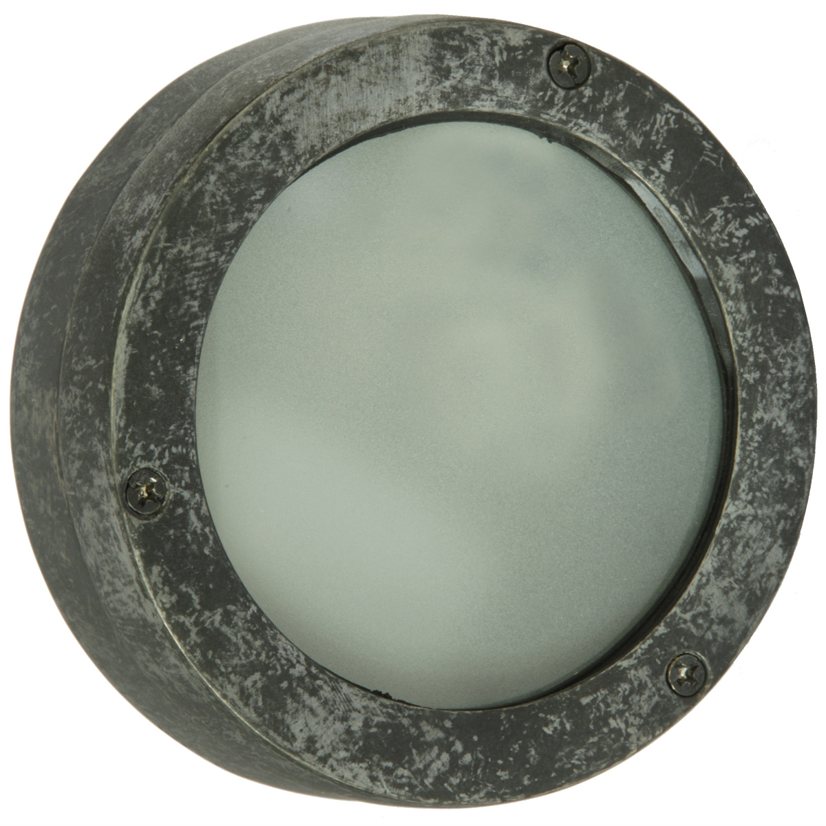 Kleine massive Bullaugen-Wandleuchte aus Messing - Terra Lumi