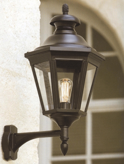 Sechsseitige Wandleuchte für Außen Louis XIII - Terra Lumi