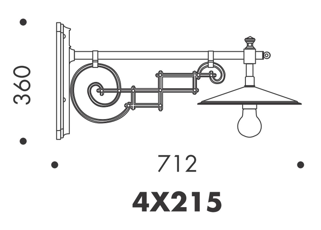 Toskanische Außenleuchte für die Wand - Terra Lumi