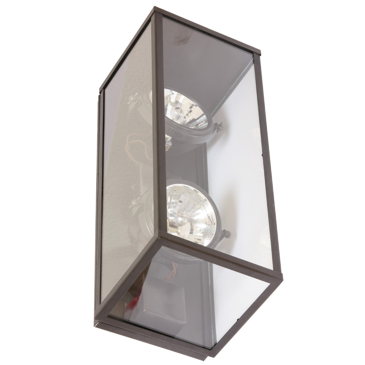 Vertical Wall Light Vitrine with Two Spots - Terra Lumi