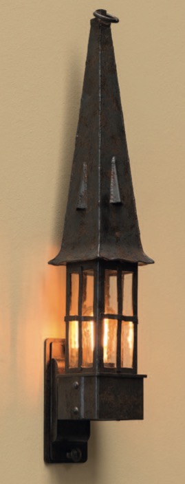 Wandleuchte aus Schmiedeeisen mit spitzem Dach WL 3646 - Terra Lumi