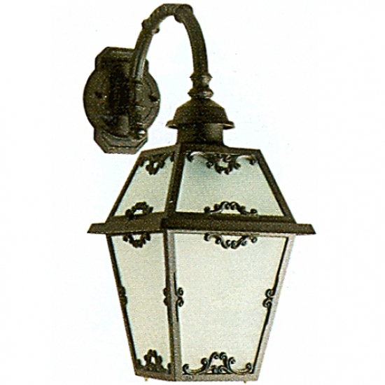 Bild 4: Klassische Außenleuchte, bronze, mattes Glas Klassische Wand-Außenleuchte: Klassische Außenleuchte, bronze, mattes Glas