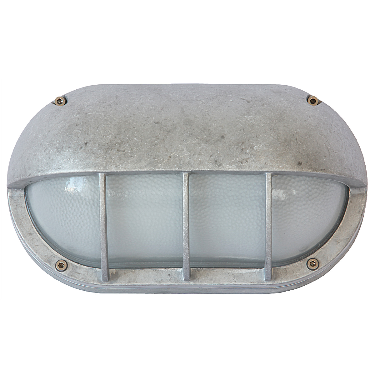 Oval Deck Light in Aluminium with Eyelid Shield 8125