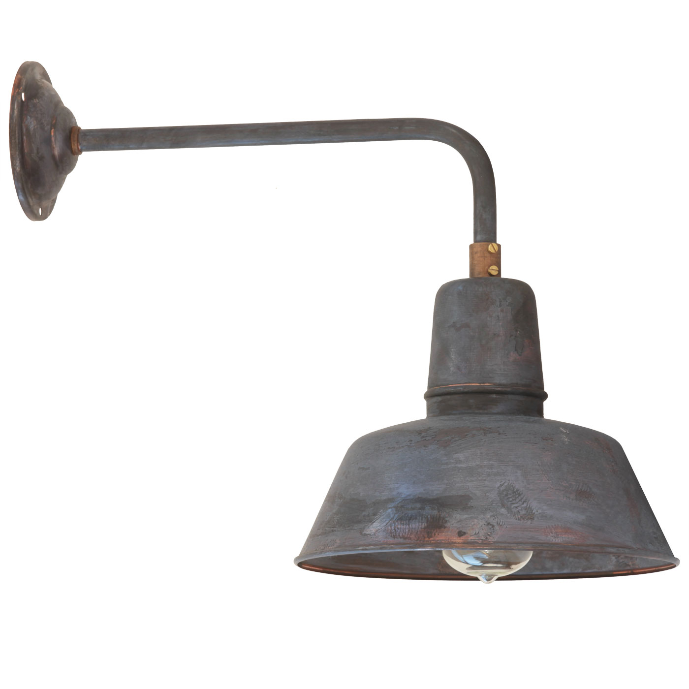 Industrial Style Wall Light Berlin W130 Copper Patina