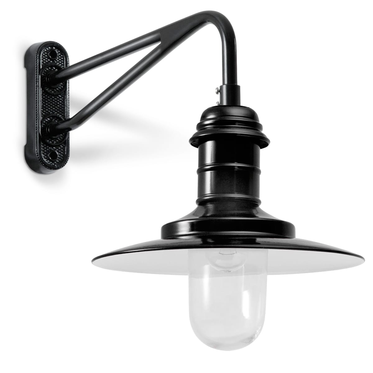 Bild 6: Maritime Wandleuchte Ulm W340 mit klarem Zylinderglas, schwarz Maritime Wandleuchte Ulm W340 mit Zylinderglas: Maritime Wandleuchte Ulm W340 mit klarem Zylinderglas, schwarz