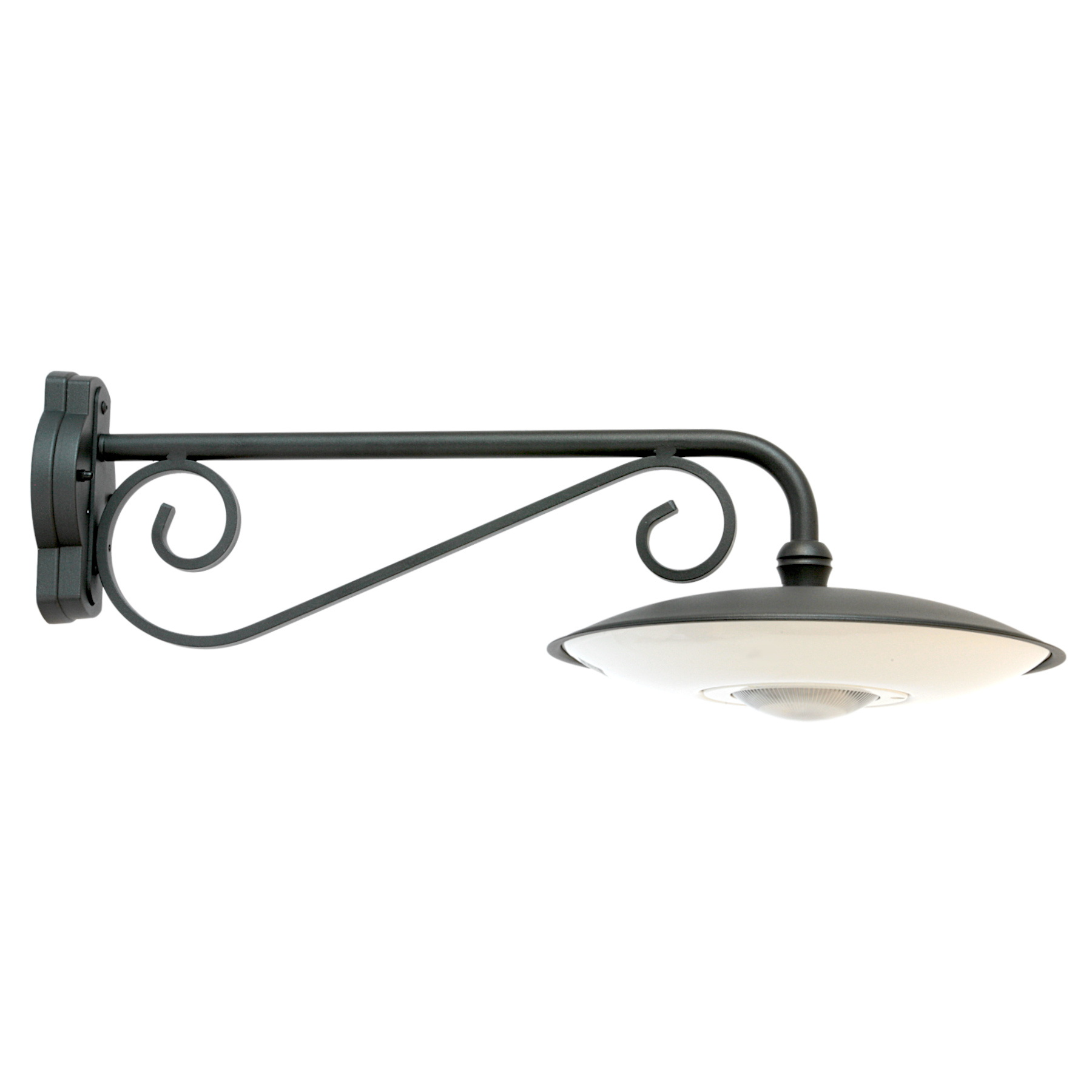 Große mediterrane LED-Außenwandleuchte mit langem Ausleger, IP65