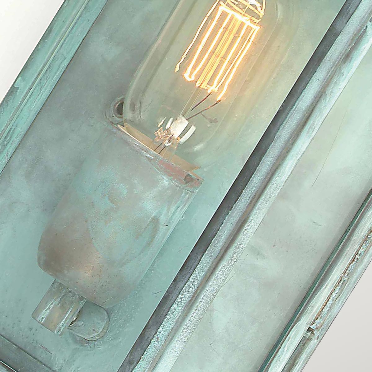 Small Verdigris Wall Light With Ornamental Edge, Fig. 5
