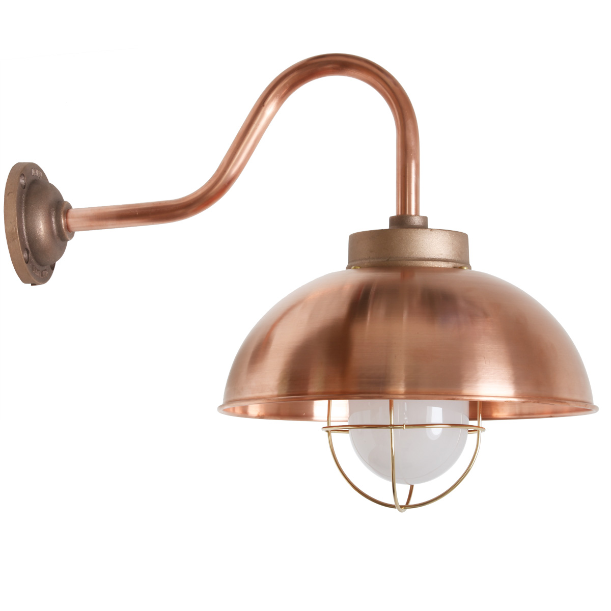 Shipyard Wall Light in Copper or Iron