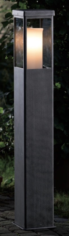 Elegant and Modern Iron Post Light with Clear Glass AL 6832 Elegant and Modern Iron Post Light with Clear Glass AL 6832