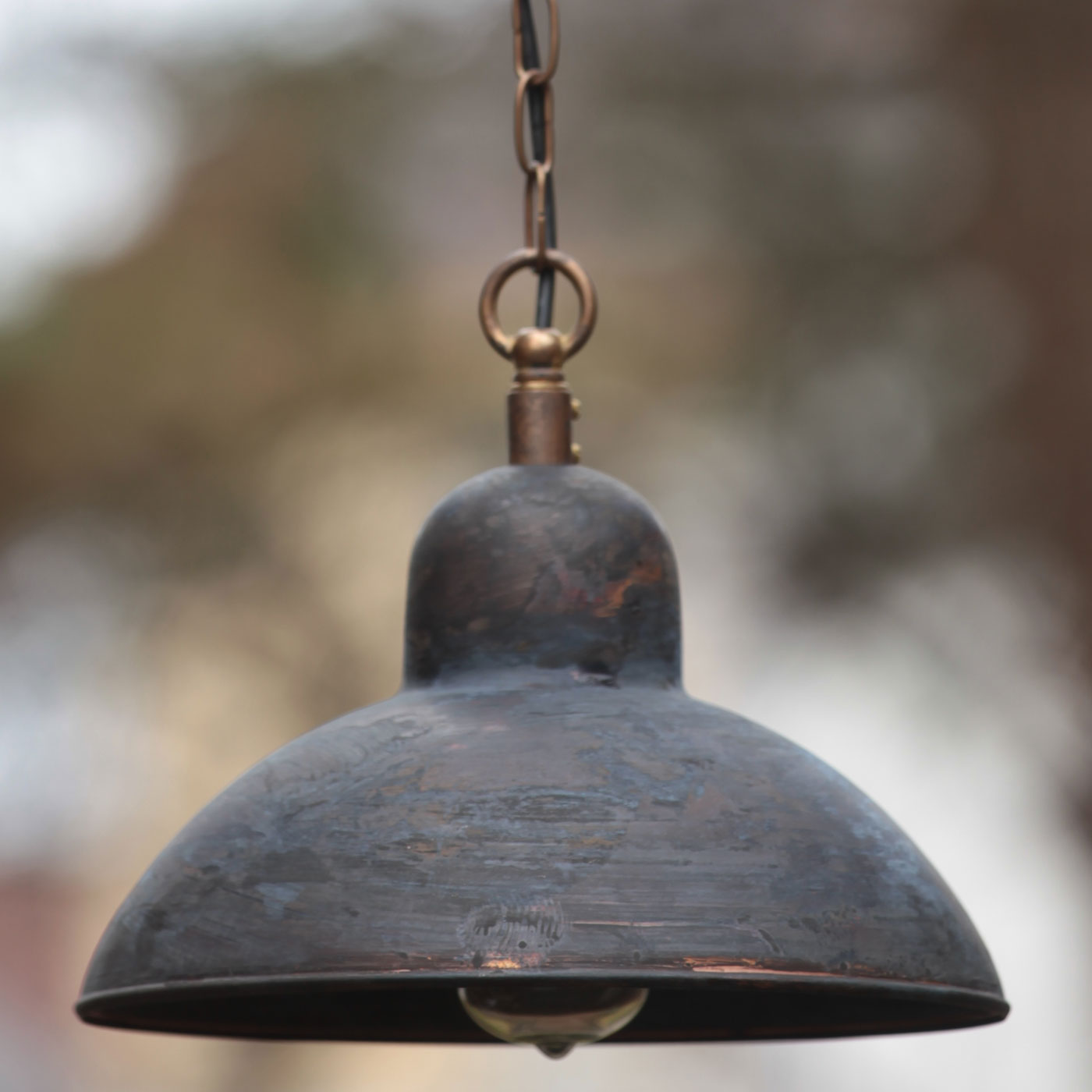 Bauhaus Style Wall Light Solingen Copper Patina