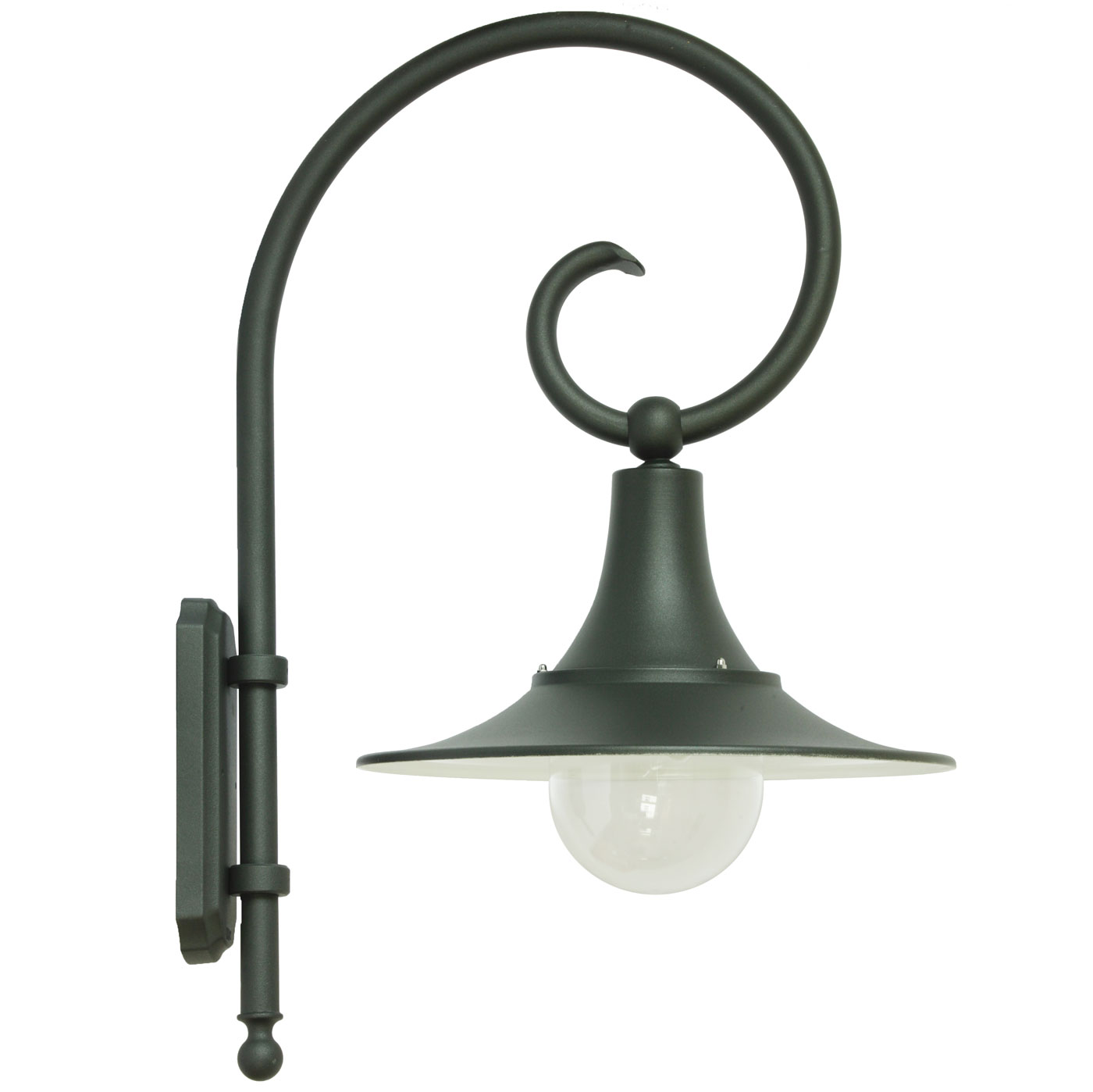 Fabrik-Wandlampe für außen mit Bischofstab Fabrik-Wandlampe für außen mit Bischofstab