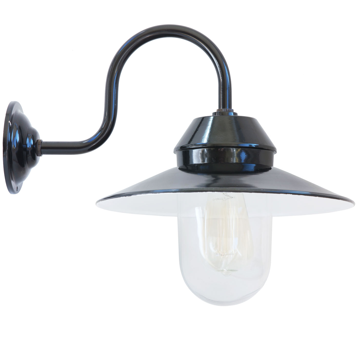Landhaus-Wandlampe BW 1500 mit gebogenem Wandarm