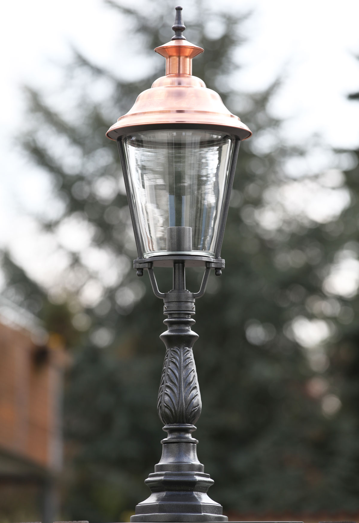 Post light CYPR C with Copper Roof Lantern 41