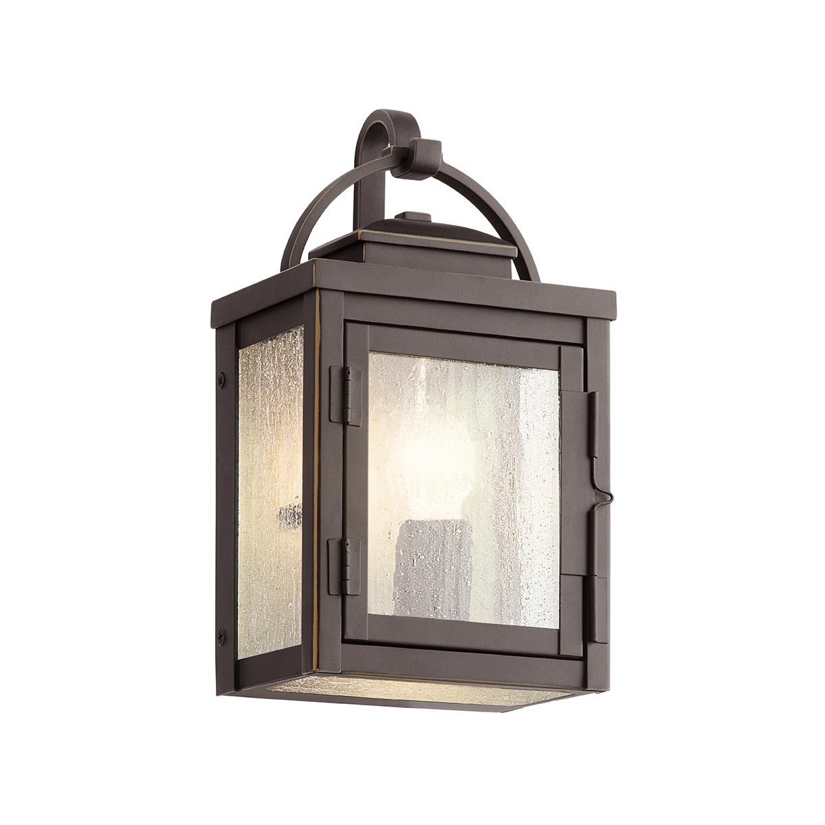 Small Wall Light in Rubbed Bronze, 28 cm