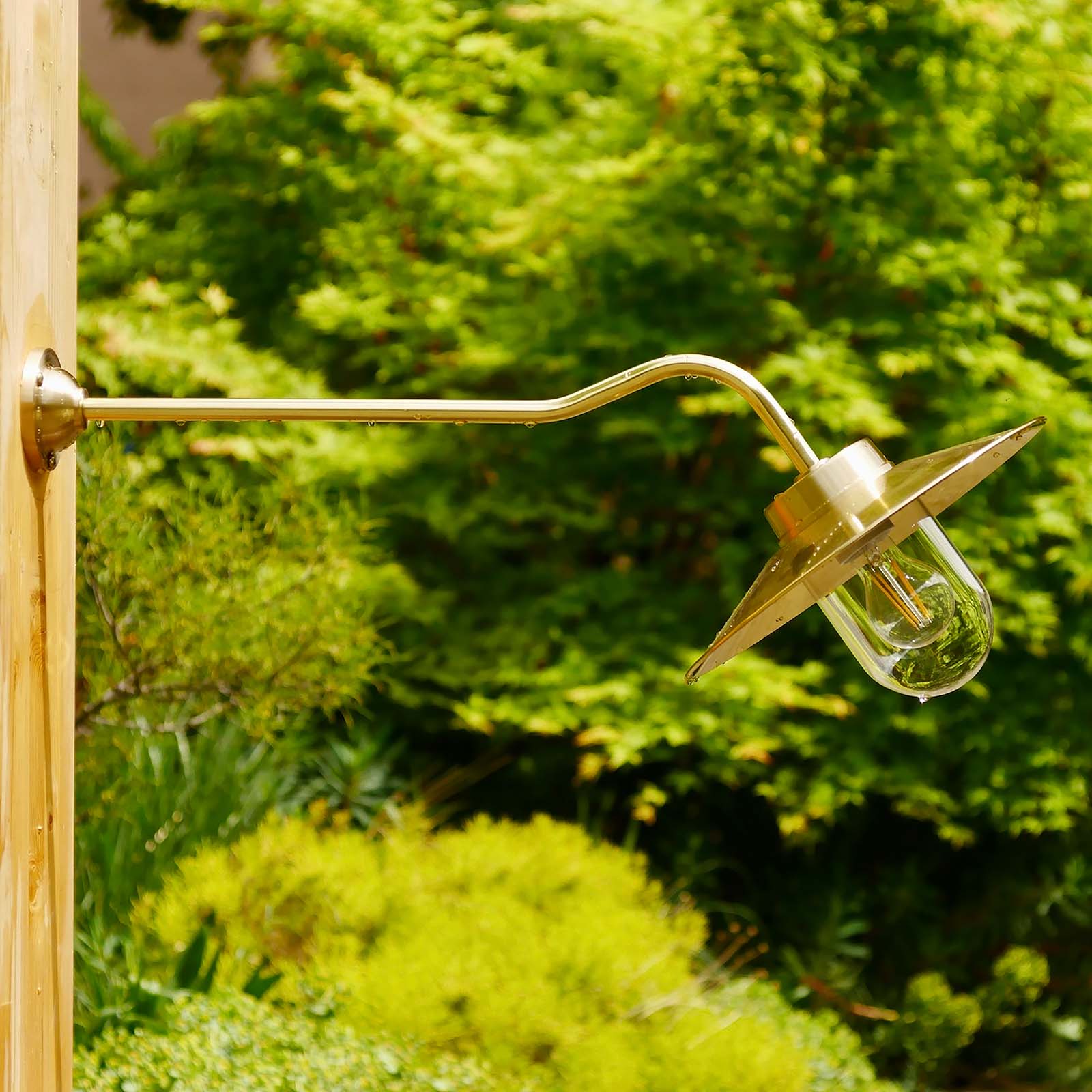 Long Brass Wall Light with Shade 38-45 XL Long Brass Wall Light with Shade 38-45 XL
