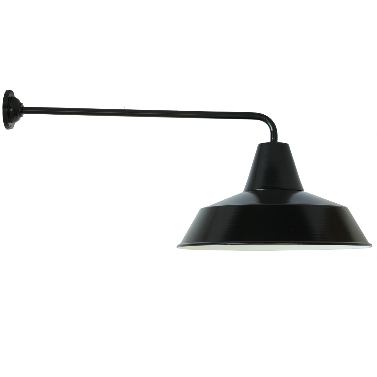 Outdoor wall light, industrial style with long bracket W290L (Ø 42 cm)