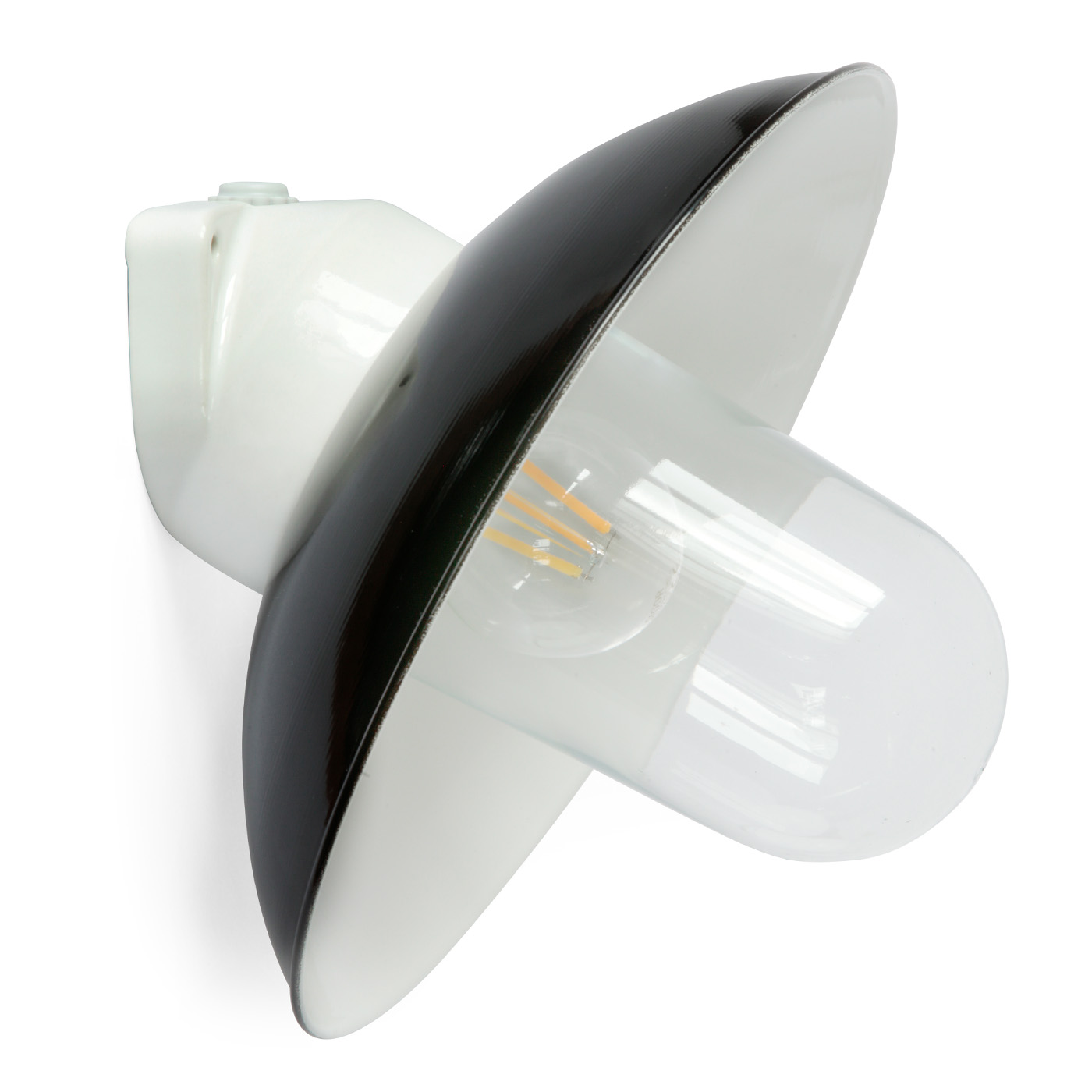 Wall Light with Porcelain Base and Reflector WMAL 2010