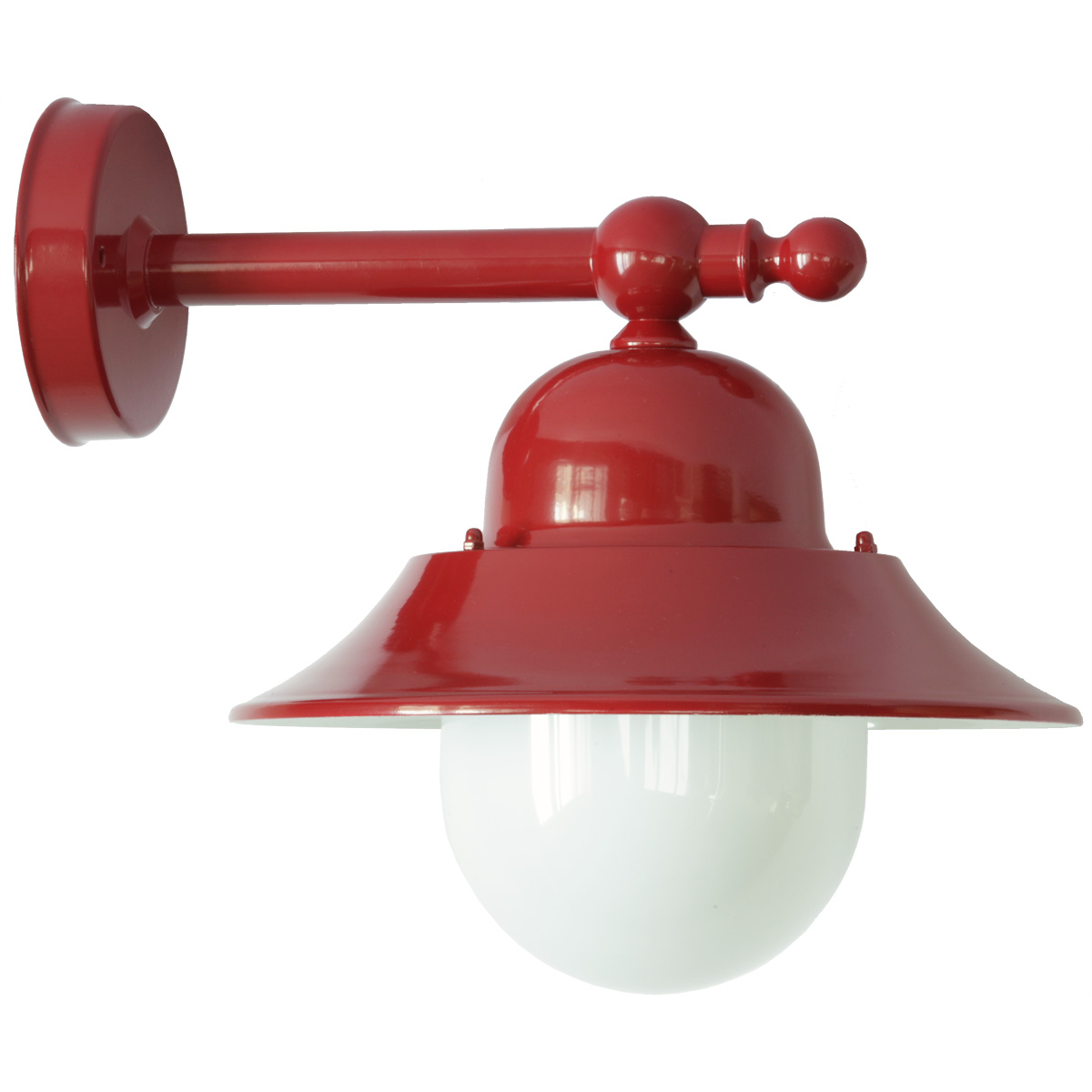 Small Shade Wall Lamp for Outdoor Use with Makrolon Glass Small Shade Wall Lamp for Outdoor Use with Makrolon Glass