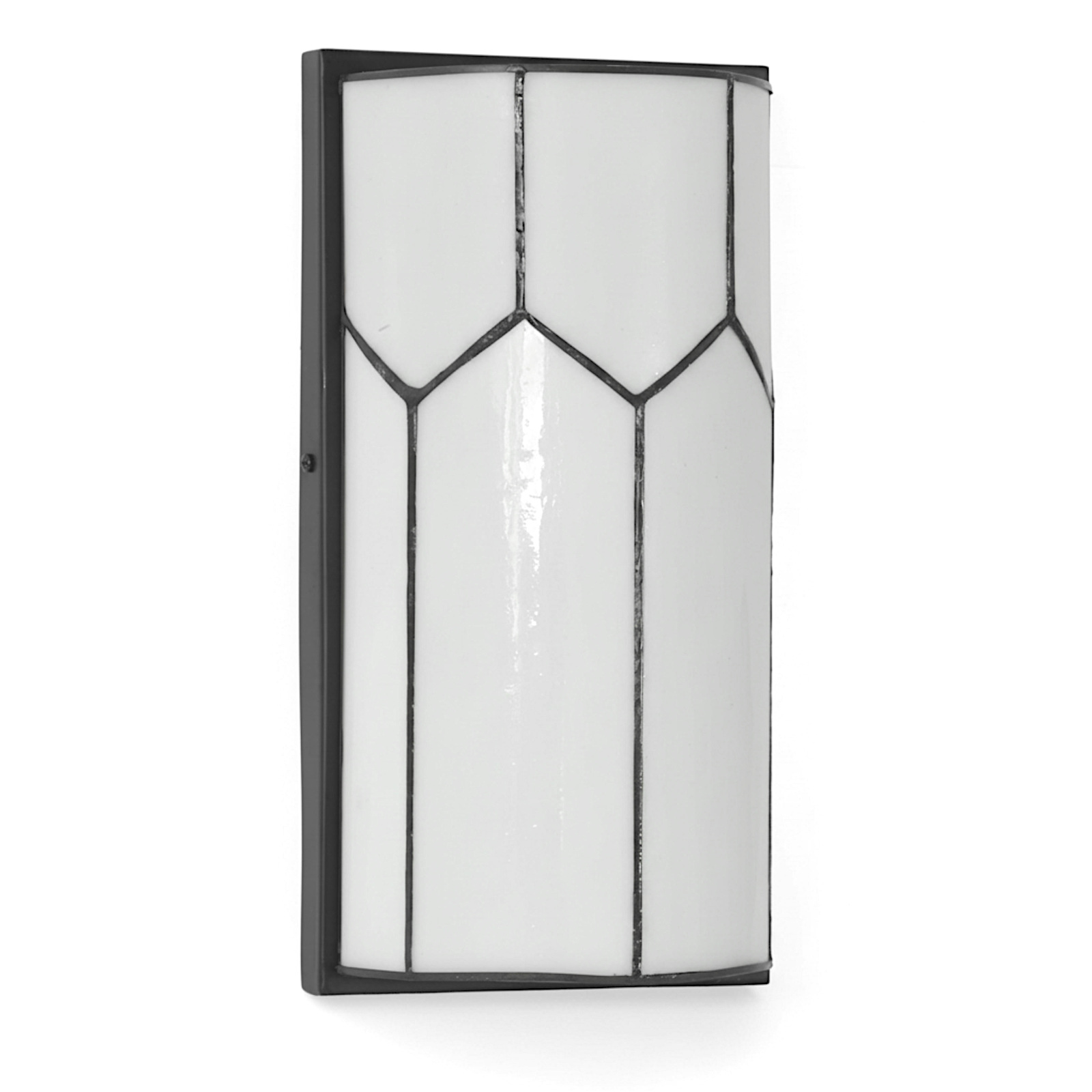 Flat Art Déco Tiffany wall light with Mother-of-Pearl Glass