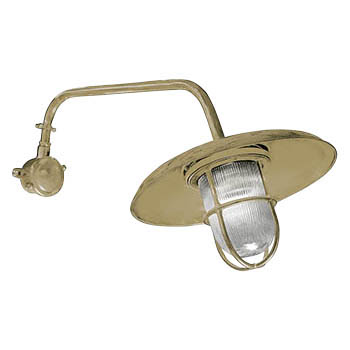 Brass barn lamp N° 815 with long bracket