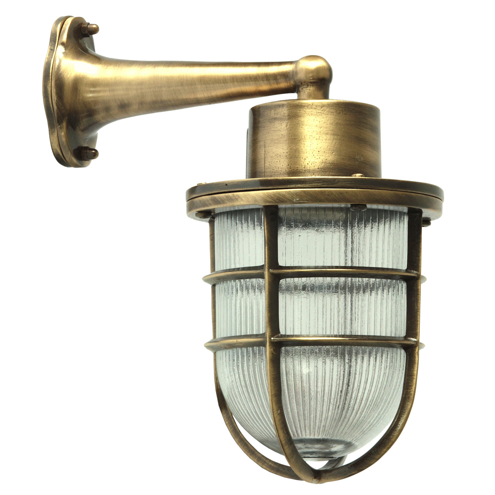 Maritime brass wall light N° 72 for outdoor