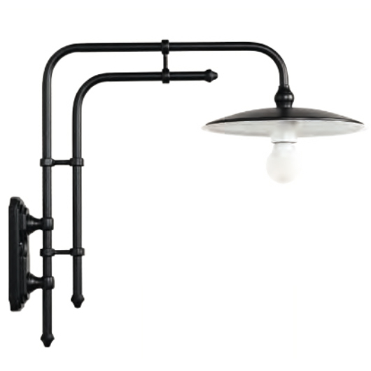 Bild 5: Abgebildet in schwarz: Wandlampe für außen ohne Glas mit Doppelrohrwandarm Wandlampe für außen ohne Glas mit Doppelrohrwandarm: Abgebildet in schwarz: Wandlampe für außen ohne Glas mit Doppelrohrwandarm