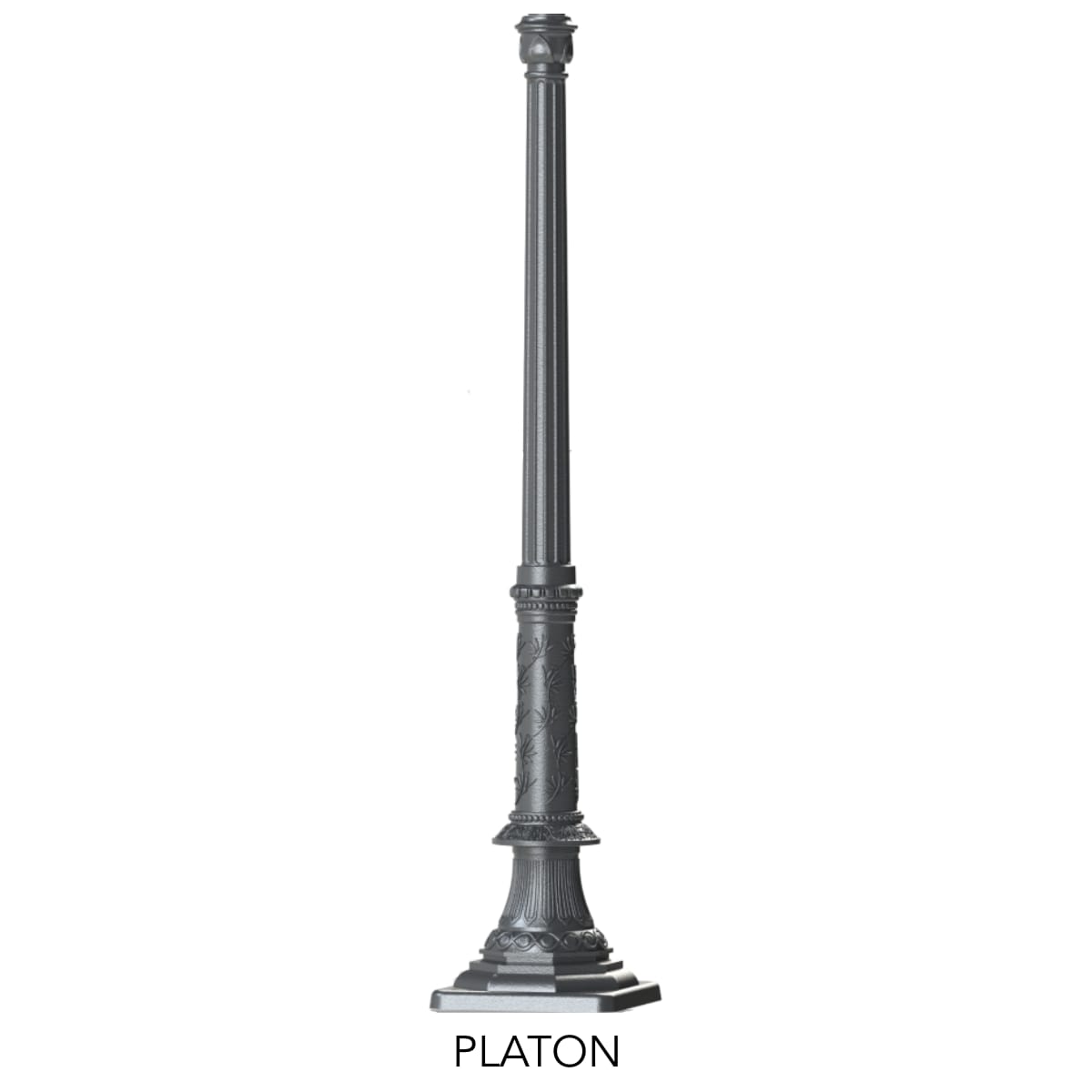 Historischer Mast mit Blattornamenten PLATON 178 cm