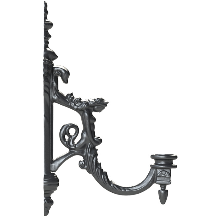 Art Nouveau wall arm made of cast aluminium Prag D-L