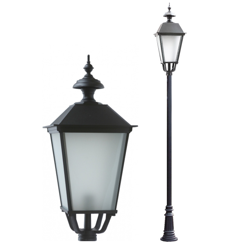 Mastleuchte mit vierseitiger Laterne Rodos XL.52 Mastleuchte mit vierseitiger Laterne Rodos XL.52