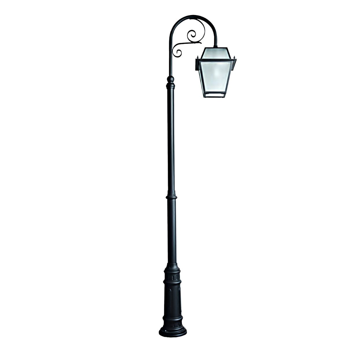 Tall Lamp Post with Floral Dekor