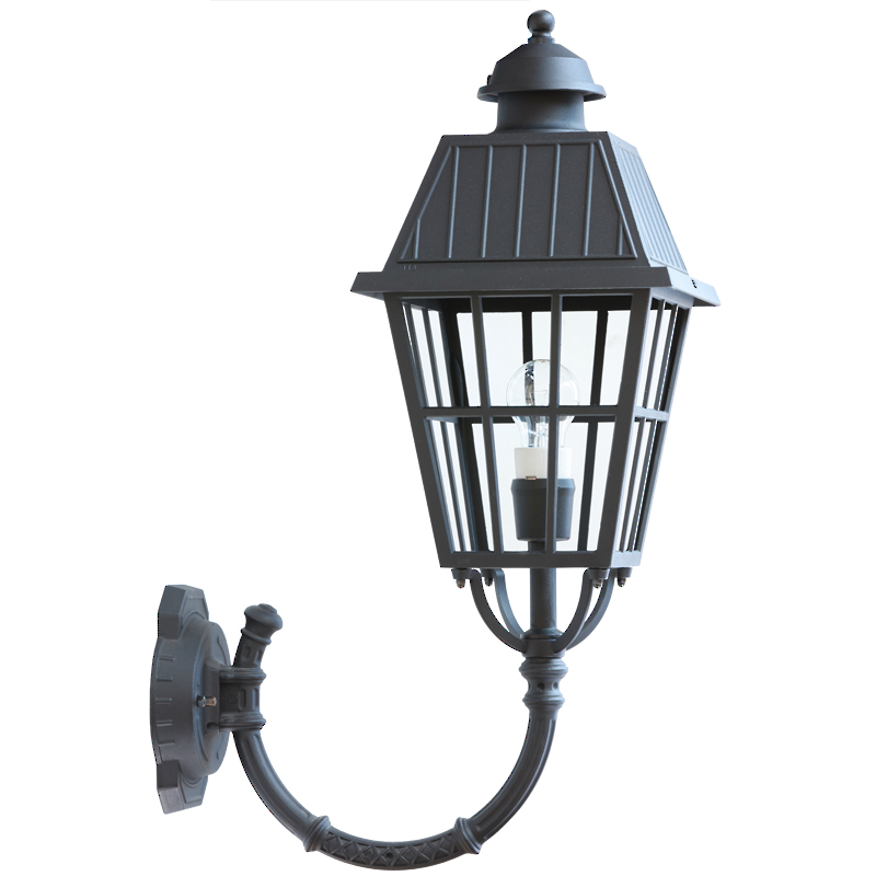 Classic Wall Light with Caged Lantern