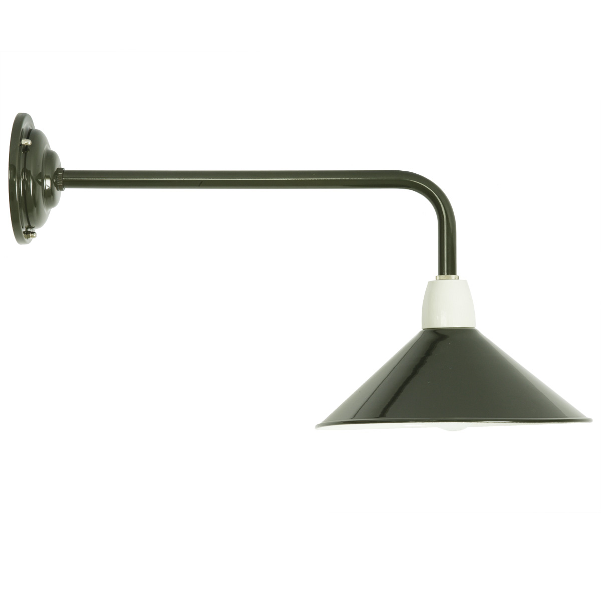 Classic Cone-Shaped Factory Wall Light Borken