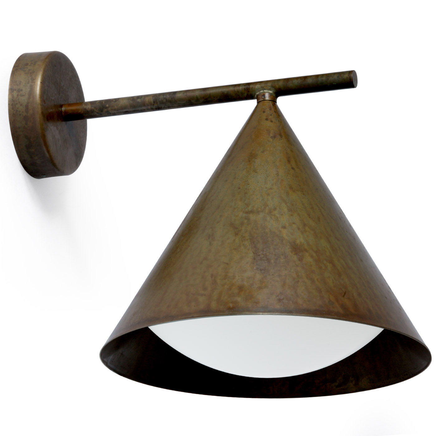 Brass Wall Light Cone