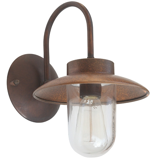 Small Italian Copper and Brass Country-House Wall Light La Traviata 180