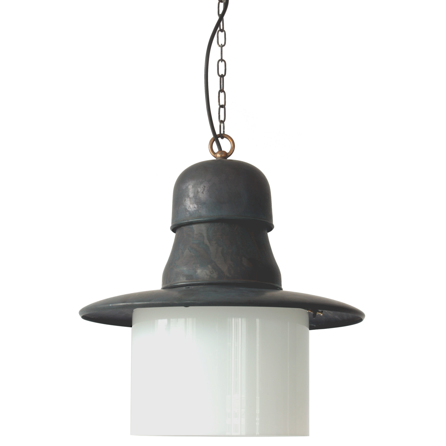 Factory Pendant Light Essen with Ring Glass