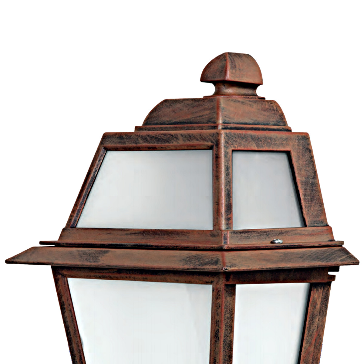 Flat Italian Wall Light for Outdoors in Various Colors: Rostfarben