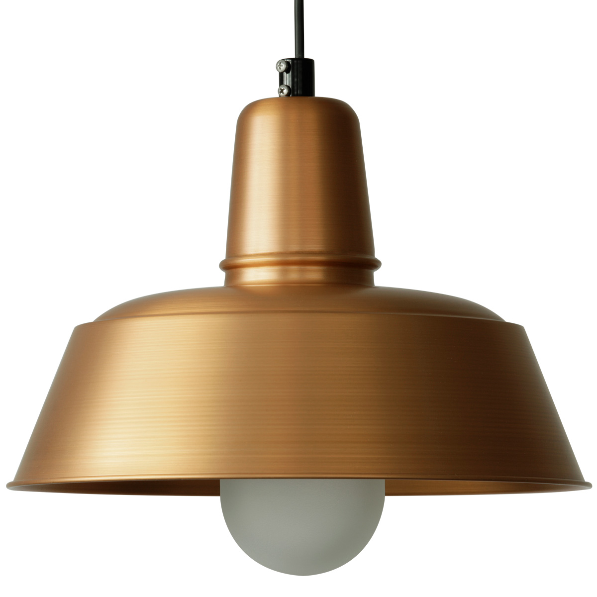 Timeless Industrial Copper Pendant Light Berlin with Glass