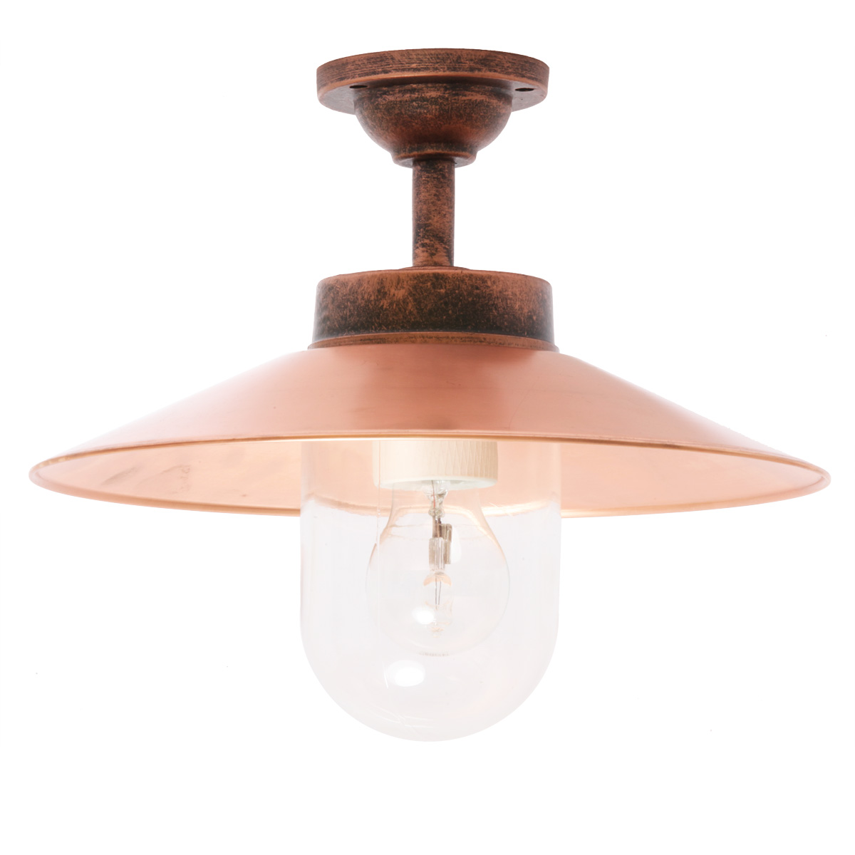 Classical Copper Shade Ceiling Light 38-CL BCU