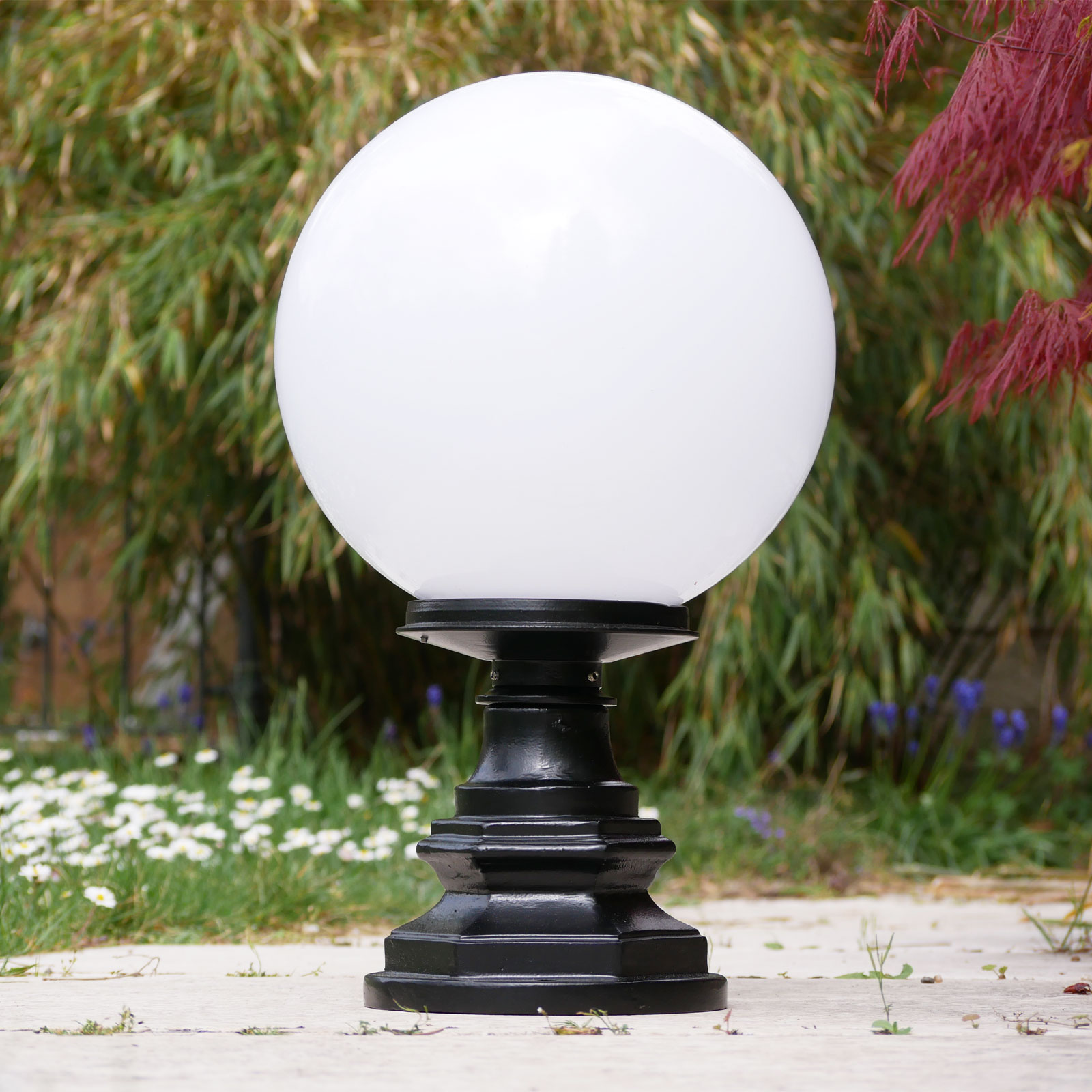 Classic Garden Globe Light CYPR 02 in Three Sizes Classic Garden Globe Light CYPR 02 in Three Sizes