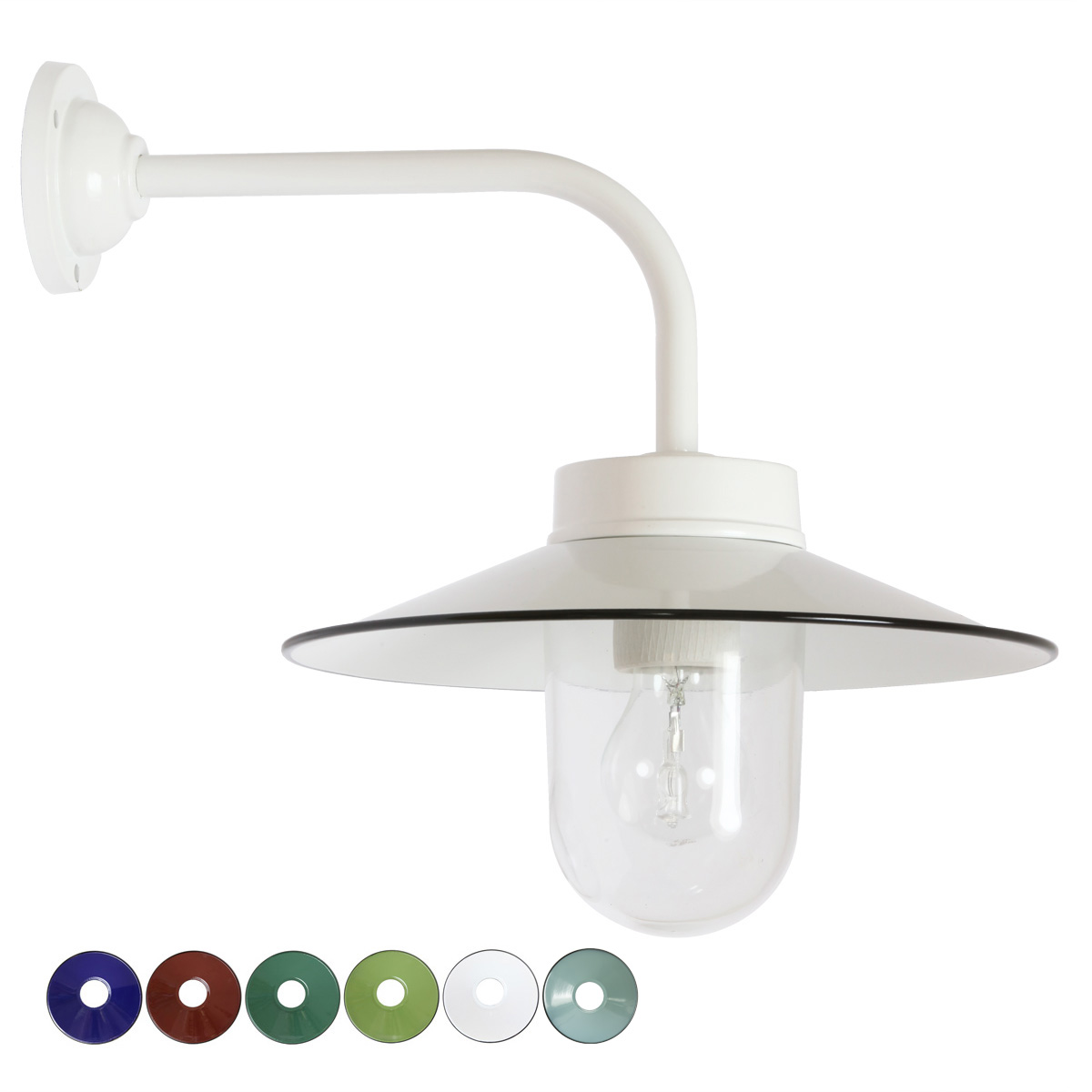 White Classical Barn Lamp 38-90 UNG - other colours
