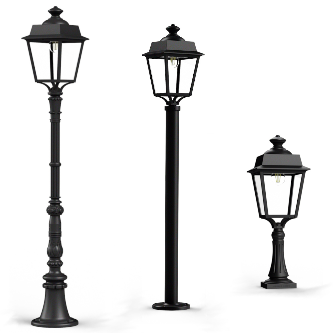 Französische Gartenlaterne Place des Vosges 1F Französische Gartenlaterne Place des Vosges 1F