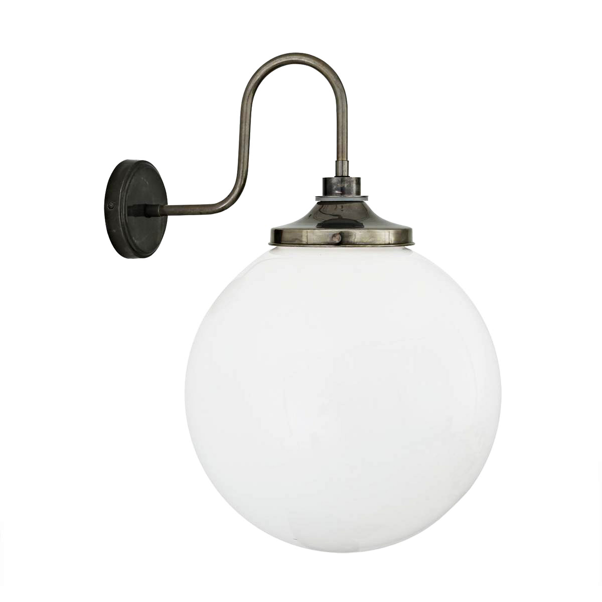 Swan Neck Globe Light Pelar in three sizes Swan Neck Globe Light Pelar in three sizes
