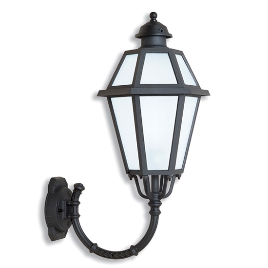 Classic Six-Sided Wall Light for Outdoors